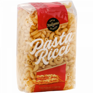 Мак.изд."PASTA RICCI"(рожки рифл.) 450г