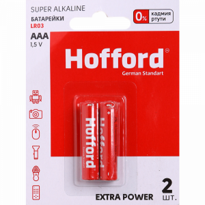 Батарейка"HOFFORD"(алкал.2шт ААA)