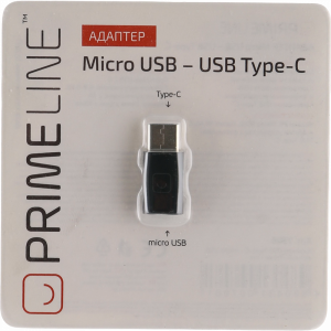 Адаптер"PRIME LINE"(microUSB/Type C