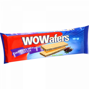 Вафли "WOWAFES" (с какао) 140г