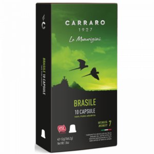 Кофе молотый"CARRARO BRASILE"10х5.2г