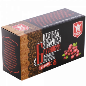 Пастила без сахара с брусникой 100г