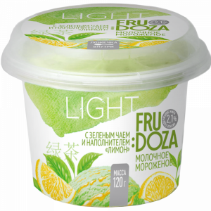 Мороженое"FRUDOZALIGHT"(зел.чай/лим)120г