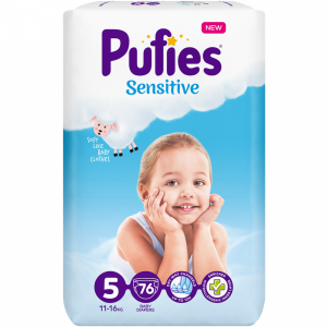 Подгузники"PUFIES"(Junior 76 11-16 кг)