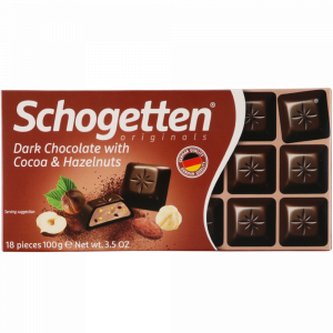 Шоколад"SCHOGETTEN"(Dark &Hazelnuts)100г