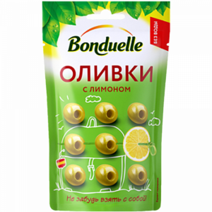 Оливки"BONDUELLE"(с лимоном