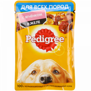 Корм д/собак "PEDIGREE"(ягненок/желе)85г