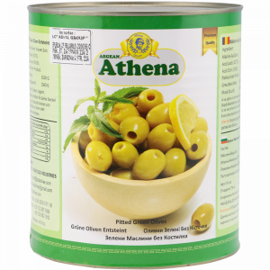 Оливки зеленые б/к"ATHENA"3.1кг