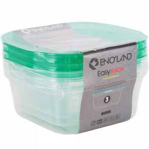 Набор контейнеров пласт.(480млх3шт)Зелен