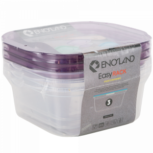 Набор контейнеров пласт.(480млх3шт)Фиол