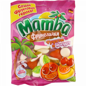 Жев.мармелад"MAMBA"(фрукты/йогурт)140г