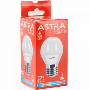 Лампа светод."ASTRA"(G45 7W E27 4000K)