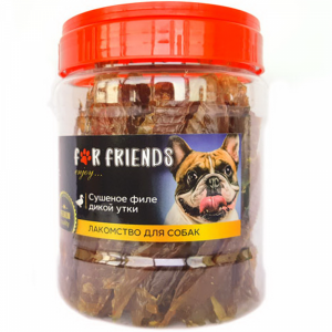 Лакомство"FOR FRIENDS"(дикая утка)500г