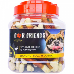 Лакомство"FOR FRIENDS"(утиные ножки)500г