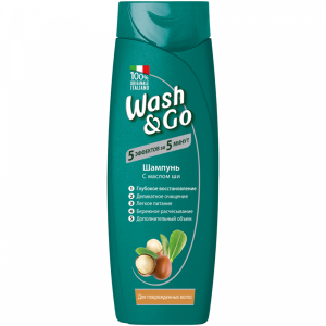 Шампунь"WASH&GO"(д/поврежд.волос) 400мл