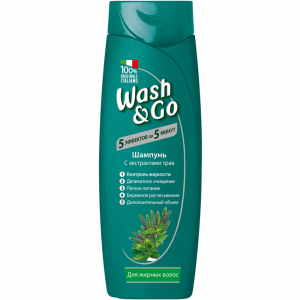 Шампунь"WASH&GO"(с экстр.д/жирн.в) 400мл