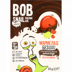 Мармелад"BOB SNAIL"(ябл-вишня в шок)54г