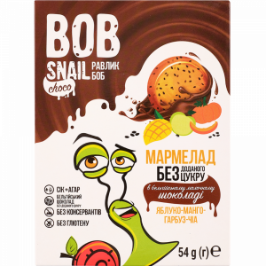 Мармел."BOB SNAIL"(ябл-манг-тыкв.шок)38г