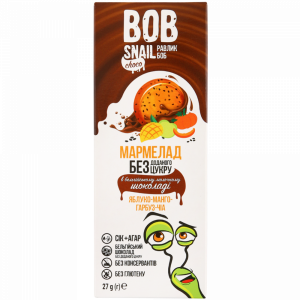 Мармел."BOB SNAIL"(ябл-манг-тыкв.шок)27г
