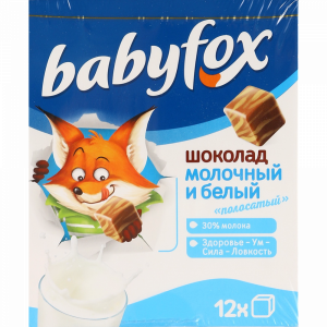 Шоколад"BABYFOX" (полосатый)90г