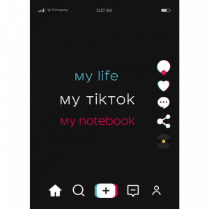 Блокнот"MY LIFE MY TIKTOK MYNOTEBOOK"(м)