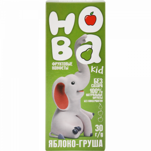 Конфеты фрукт."ХОБА"(ябл-груш) 30г