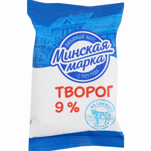 Творог "МИНСКАЯ МАРКА" (9%) 180г