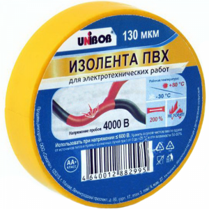 Лента ПВХ "UNIBOB"(желтая