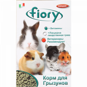 Корм для грызунов"FIORY"(трав.колеч)400г
