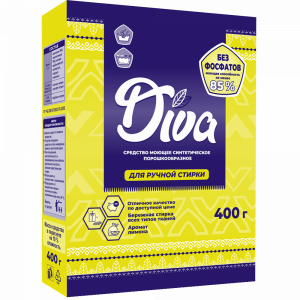 Порошок стиральный"DIVA"(д/руч.стир)400г