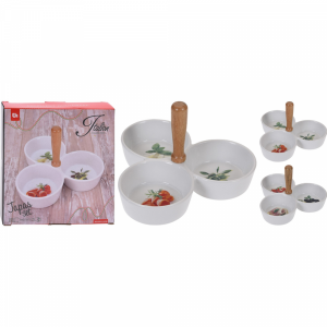 Менажница(фарфоровая 20х36 см)