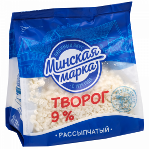 Творог"МИНСК.МАРКА"(рассыпчатый