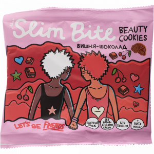 Печенье "SLIM BITE" (вишня-шоколад) 115г