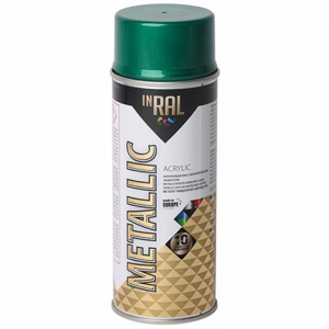 Лак "INRAL METALLIC SPRAY" (зеленый)