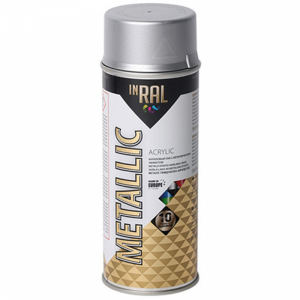 Лак "INRAL METALLIC SPRAY" (серебрянный)
