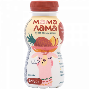 Йогурт"МАМА ЛАМА"(ананас
