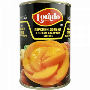 Персики дольки в сиропе "LORADO" 425мл