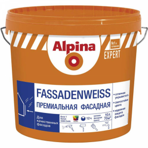 Краска "ALPINA"(Fassadenweiss)2.35л