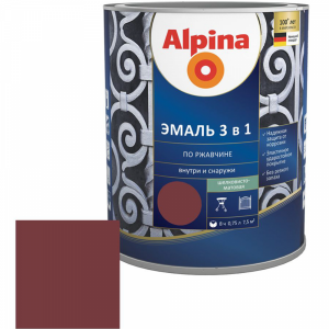 Эмаль "ALPINA"(RAL3011)0.75л