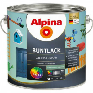 Эмаль "ALPINA" (Buntlack